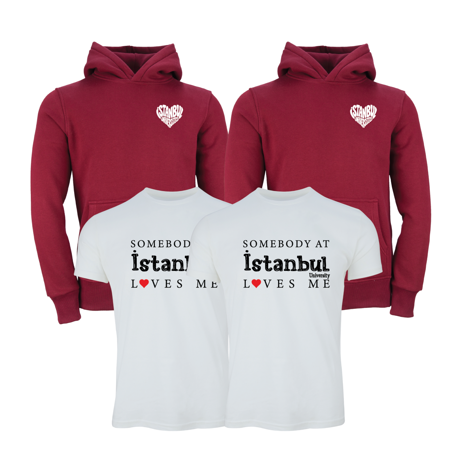 İstanbul Üniversitesi Campus Heart × Somebody in – Couple Set